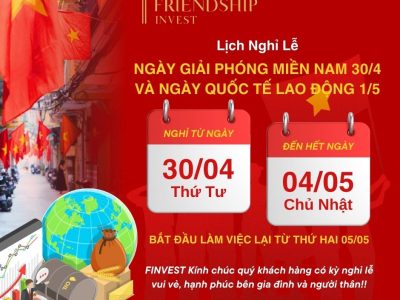 [Thông báo] Hoạt động giao dịch hàng hóa trong dịp nghỉ lễ 30/4 - 1/5
