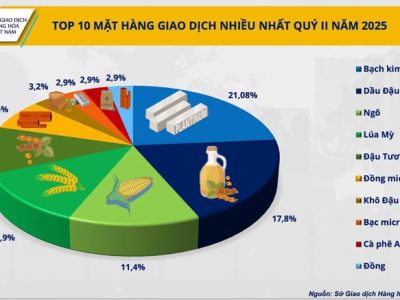 TOP 10 hàng hóa giao dịch nhiều nhất quý II/2025 có gì bất ngờ?