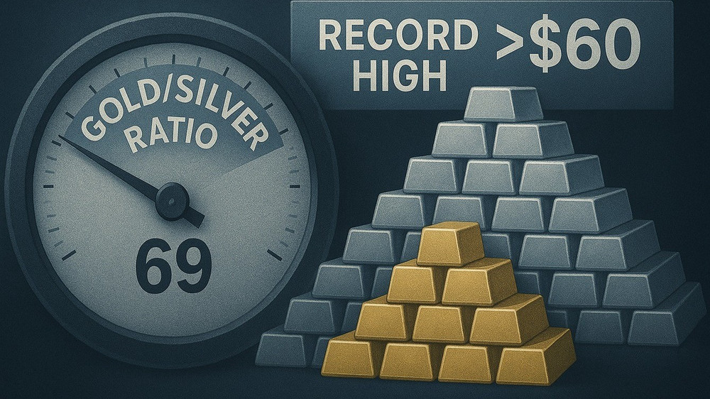 Giá bạc lập đỉnh lịch sử trên 61 USD/oz trước thềm quyết định lãi suất của FED